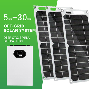 ระบบโซลาร์เซลล์ออฟกริด 15KWH 20KWH 30KWH พร้อมแบตเตอรี่ลิเธียม สำหรับจ่ายไฟฟ้าในบ้านพักอาศัย 5KW 10KW 5KWH 10KWH  รับปรับแต่งตามความต้องการ - Product Image 1