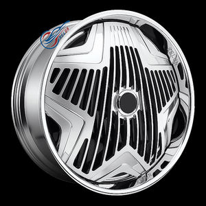 कस्टम डब पहियों कस्टम 24 26 इंच 2 टुकड़ा संरचना स्पिनर जाली पहिया - Product Image 4