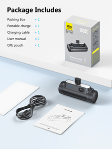Liquidación de Existencias: Cargador <span class=keywords><strong>Portátil</strong></span> USB para iPhone con Batería Integrada de 5000mAh, <span class=keywords><strong>Mini</strong></span> Power Bank en Forma de Cápsula - Product Image 6
