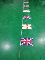 Guirlande de drapeaux personnalisée, mini drapeaux en tissu polyester, guirlande de drapeaux italiens