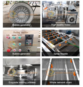 Machine à laver les légumes et les fruits industrielle et commerciale avec moteur en acier inoxydable 304 automatique 380V - Product Image 5