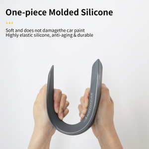 Raschietto Portatile per Vetri <span class=keywords><strong>Auto</strong></span> con Spazzola in Silicone, Non Danneggia la Superficie della Vernice, Lama per Acqua <span class=keywords><strong>Auto</strong></span> - Product Image 4
