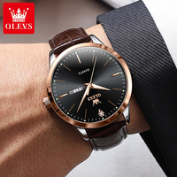 Montre à quartz pour homme OLEVS 2935, calendrier, aiguilles lumineuses, classique, mode business, étanche, montre pour homme, Reloj Montre De Luxe