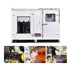 Pompe électrique ultra haute pression 1020L/min 2800bar, unité PW-UHP253-ED, système VFD PLC pour hydrodémolition du béton - Product Image 6