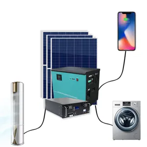 1kw 3kw 5KW Sistem Tenaga Surya Off Grid Angin Solar Hybrid 6kw 10KW Sistem Energi Surya untuk Rumah