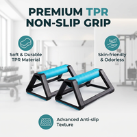 BNcompany Support de pompes professionnel pliable et empilable avec barre, surface antidérapante pour entraînement de musculation et renforcement corporel en ABS