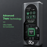 Point d'accès mobile sans fil 5G CPE M2D avec écran couleur LCD intelligent, batterie 4400 mAh, prend en charge plusieurs bandes 5G 4G, OEM ODM