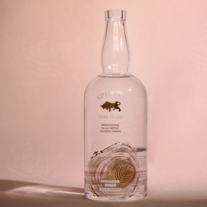 Calidad superior Super Flint Bebida Logotipo impreso personalizado Botella de vidrio 750 ml Ron Whisky Tequila <span class=keywords><strong>Vodka</strong></span> - Product Image 1