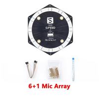6+1Mic Array Drive Kartu Suara USB Gratis Modul Lokalisasi Sumber Suara Array Mikrofon Modul Pengenalan Suara MA-USB8