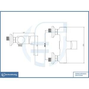 Systèmes de douche thermostatiques Paco Chrome, mitigeur externe classique avec jet doux, robinet de bain poli brossé, robinets thermostatiques - Product Image 2
