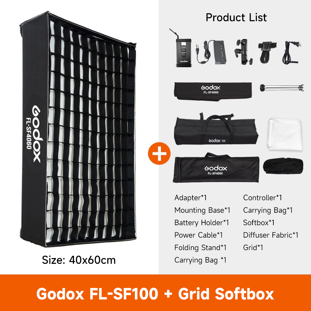 Boîte à lumière FL100 + Grid