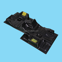 Bandeja de Transporte Industrial Apilable de HDPE Resistente y Personalizada para Piezas Automotrices