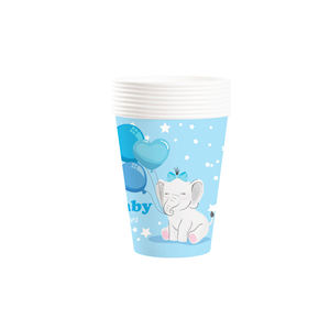 Juego de Decoración de Cumpleaños JIALIN con Diseño de Elefante Azul de Dibujos Animados y Koala Rosa para Niños con Artículos de Fiesta Desechables - Product Image 6