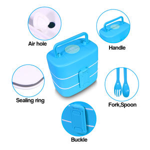 Microondas hombre Rectangular Biodegradable de plástico del paquete de 3 capas de prueba de fugas de bloqueo coreano <span class=keywords><strong>pastel</strong></span> Rosa - Product Image 6