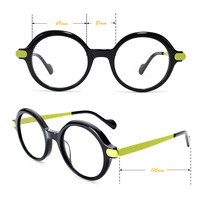 À la mode prêt Stock luxe rétro rond Vintage acétate cadre optique ordinateur lunettes cadre accepter imprimer personnaliser Logo