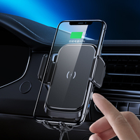 Support universel pour chargeur sans fil à serrage automatique 15W, puissance de sortie, support d'air automatique pour téléphone portable.