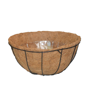 Pots de fleurs d'intérieur et d'extérieur, <span class=keywords><strong>panier</strong></span> suspendu <span class=keywords><strong>en</strong></span> métal avec doublure <span class=keywords><strong>en</strong></span> fibre de coco, chaîne porte-plantes <span class=keywords><strong>en</strong></span> fil rond pour la décoration de jardin - Product Image 6