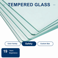 Paneles de Vidrio Templado Transparente Cortados a Medida para Barandillas de Ducha, Ventanas, Puertas, Vidrio de Seguridad, Fabricante Mayorista
