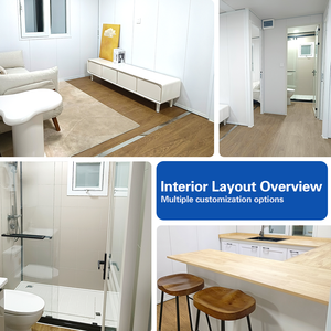 Casa Contenedor Modular Portátil de 20 pies, Personalizable, de Lujo, con 2 Dormitorios, Baño y Cocina, para el Mercado Mundial - Product Image 2