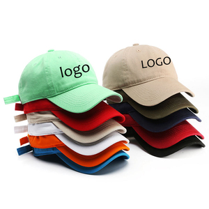 Cappellino da Baseball JX Personalizzato a 6 Pannelli Unisex in Cotone Tinto e Lavato, Logo Ricamato Semplice, Stile Dad Hat Non Strutturato - Product Image 1