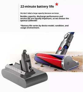 Batería de Repuesto de 21.6V Compatible con DYC V8 <span class=keywords><strong>Absolute</strong></span> V8 Animal para Herramienta Eléctrica Inalámbrica <span class=keywords><strong>Dyson</strong></span> V8, Batería de Litio - Product Image 2