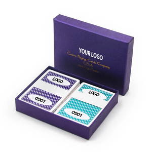 Su geçirmez plastik PVC Poker kart şeffaf kutu <span class=keywords><strong>2</strong></span> güverte Saudia oynamak kart oyunu özel paketlenmiş Set - Product Image 3