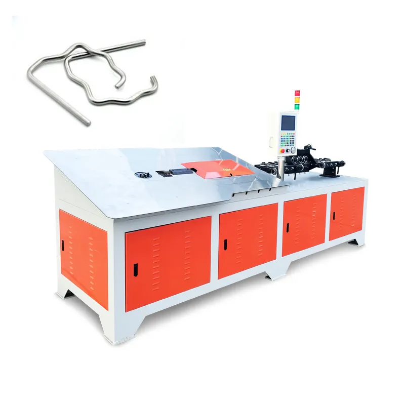 Dobladora eléctrica automática CNC 2D, máquina dobladora de barras de refuerzo, barra de acero, máquina formadora de alambre metálico