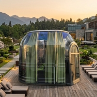 Rumah Prefabrikasi Bubble Dome, Kubah PC Transparan, Ringan, Hunian Sementara untuk Resepsi Proyek
