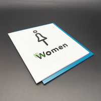 Plaque de porte en acrylique YIYAO pour bureau, salle de bain, toilettes