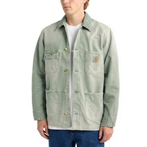 ODM Manufacturer Mens Heritage <b>Canvas</b> <b>Jacket</b> Custom Brand Low MOQ Vintage Workwear Shirt <b>Jacket</b> Sustainable Global Shipping Wear - Product Image 2