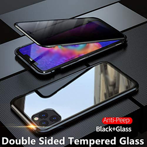 เคสโทรศัพท์แบบ Coque <span class=keywords><strong>360</strong></span> องศา ป้องกันการสอดแนม แม่เหล็กดูดติดกระจกนิรภัย ป้องกันความเป็นส่วนตัว วัสดุโลหะ สำหรับ <span class=keywords><strong>iPhone</strong></span> 12 XR 11 <span class=keywords><strong>XS</strong></span> X Pro SE 2020 รุ่นบาง ODM - Product Image 5