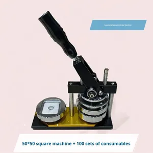 Машина для изготовления значков 50x50 и 58 мм (сердце/круг) - для значков на холодильник своими руками, алюминиевая форма, сделано в Китае - Product Image 6