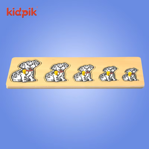 KIDPIK Nuovissimo Puzzle in Legno con Animali, Giocattolo Educativo Montessori Fai-da-Te, Puzzle con Forme di Cani <span class=keywords><strong>per</strong></span> Bambini 2-4 Anni - Product Image 6