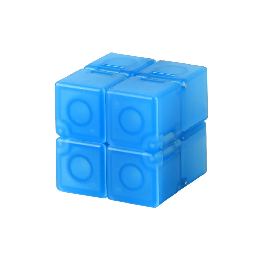 Sengso Hot Selling Toys fluor zierend blau Folding Infinity Magic Cube für Kinder Lern puzzle
