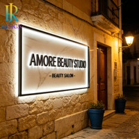 Enseignes lumineuses 3D LED personnalisées pour entreprises, panneaux LED 3D pour salons de coiffure, instituts de beauté, magasins de cosmétiques