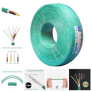 <span class=keywords><strong>KNX</strong></span> Eib <span class=keywords><strong>Cable</strong></span> 250m Sistema de control de habitación Precio al por mayor Mejor <span class=keywords><strong>KNX</strong></span> <span class=keywords><strong>Cable</strong></span> 2x2x0,8 Mm2 Chaqueta de PVC de cobre desnudo <span class=keywords><strong>KNX</strong></span> <span class=keywords><strong>Cable</strong></span> de alambre de 4 núcleos - Product Image 6