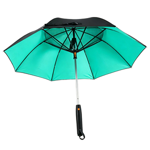 Paraguas recto de 105 cm, nailon pongee, apertura manual, 8 varillas, protección solar y contra la lluvia, paraguas con función de pulverización de agua. - Product Image 1