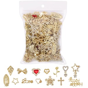 48 Piezas de Adornos de Uñas de Aleación Rosa, Mezcla de Corazones, Lazos, <span class=keywords><strong>Mariposas</strong></span>, <span class=keywords><strong>Flores</strong></span> <span class=keywords><strong>y</strong></span> Cristales, Decoraciones de Uñas 3D, Gemas de Uñas <span class=keywords><strong>con</strong></span> Pedrería, <span class=keywords><strong>Manicura</strong></span> DIY - Product Image 5