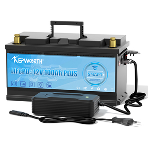 แบตเตอรี่ลิเธียมไอออน Kepworth 12V 100Ah พร้อมบลูทูธ สำหรับระบบพลังงานแสงอาทิตย์แบบออฟกริดในบ้าน (US EU Stock) - Product Image 4
