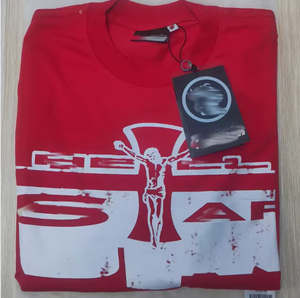 Vente directe usine – T-shirt décontracté unisexe tendance Hell Star NFC Series 260g en pur coton imprimé animal, coupe ample, manches courtes, été - Product Image 5