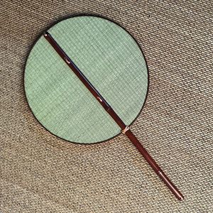 Bamboo Woven Fans Handmade Round Fan Heart Shaped Banana Leaf Fan Summer Travel Souvenir Craft Gift - Product Image 3