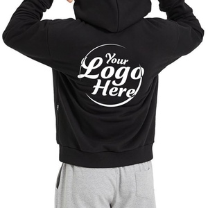 Sudadera con Capucha Personalizada para Hombre, Estilo Europeo, Juvenil, Holgada, con Bolsillo, Colores Básicos, 65% Poliéster, 35% Algodón Terry - Product Image 2