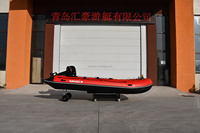 Entrega rápida fabrica 4,2 M bote inflable rescate pesca yate barco fuerte construcción ligera