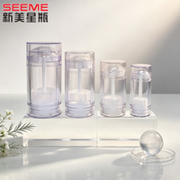 Tubes de déodorant vides personnalisés en gros, emballage OEM sous marque privée, en plastique, avec logo estampé (sérigraphie/UV/or), 15ml-75ml