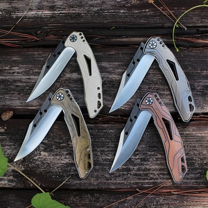 Độ cứng cao 4cr13 thép lưỡi Kẽm hợp kim nhôm xử lý ngoài trời tự vệ cắm trại gấp túi dao cho Nam Giới Quà Tặng - Product Image 4