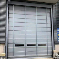Matériaux de construction de taille personnalisée porte empilable résistance au vent portes en PVC pour maisons porte sectionnelle