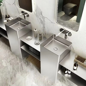 Lavabo Rectangular <span class=keywords><strong>de</strong></span> Acero Inoxidable Negro Hecho a Mano <span class=keywords><strong>de</strong></span> Lujo HG, Alta Calidad al por Mayor para Baños, Aseos y <span class=keywords><strong>Villas</strong></span> - Product Image 6