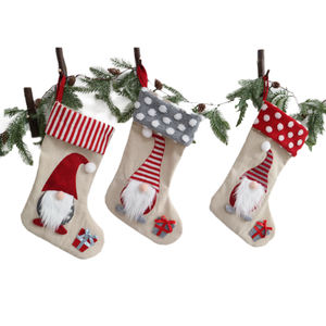 Usine vacances décoration approvisionnement noël gnome suspendus chaussettes noël ornement gonk decoracion navidad cadeau bas de noël - Product Image 1