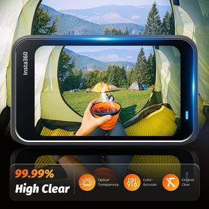 Protection d'écran professionnelle Amazear pour caméra Insta360 GO Ultra, lot de 3, dureté 9H, verre trempé anti-traces de doigts - Product Image 6