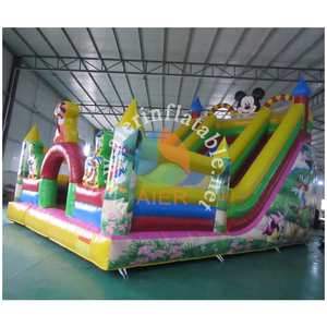Castillo Inflable con Tobogán Temático <span class=keywords><strong>de</strong></span> <span class=keywords><strong>Mickey</strong></span> <span class=keywords><strong>Mouse</strong></span>, Casa <span class=keywords><strong>de</strong></span> Brinco <span class=keywords><strong>de</strong></span> Grado Comercial para Niños, Equipo <span class=keywords><strong>de</strong></span> Diversión para Fiestas al Aire Libre - Product Image 2